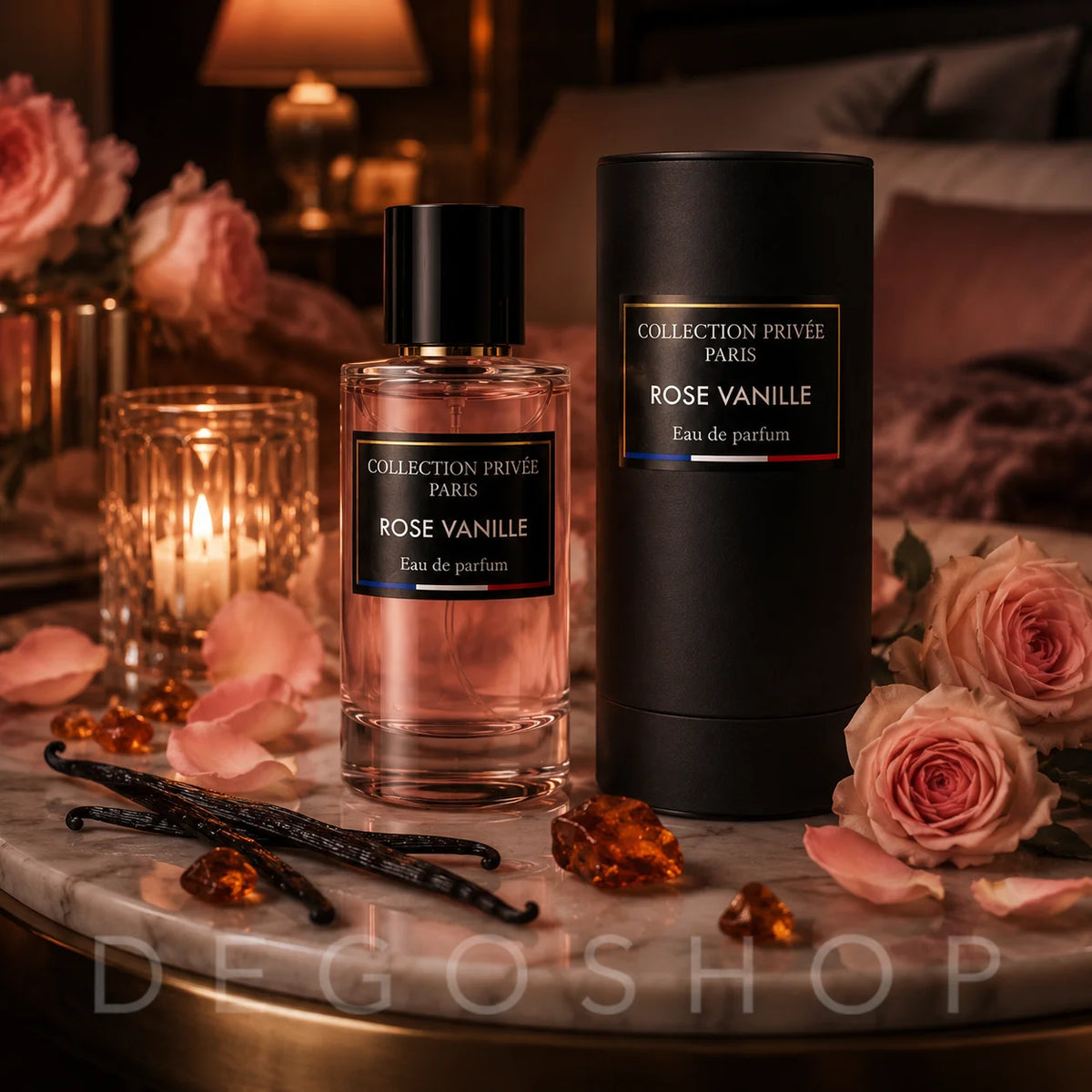Eau de Parfum Vanille & Fleur de Rose 50ml — Floral Gourmand