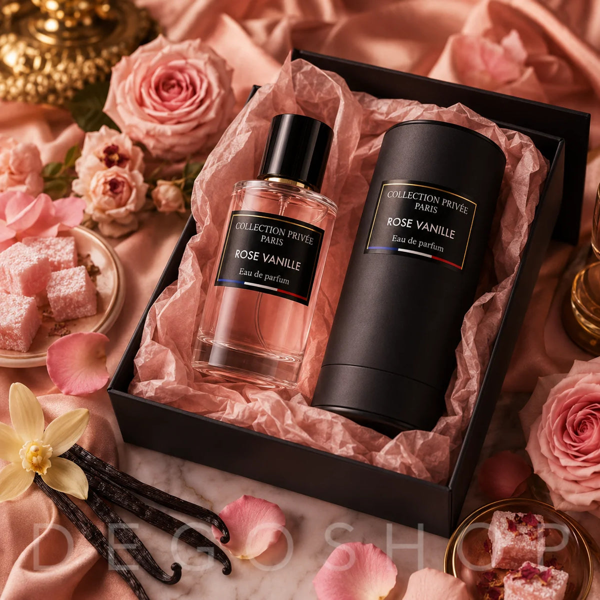 Eau de Parfum Vanille & Fleur de Rose 50ml — Floral Gourmand