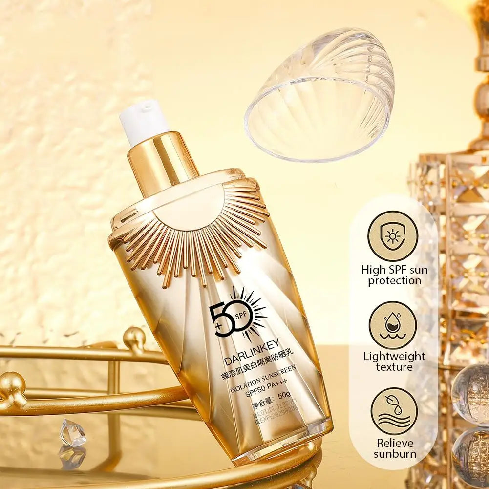 Crème Solaire Visage SPF 50+ 5 en 1 — Hydratante & Teintée