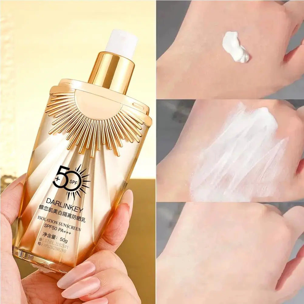 Crème Solaire Visage SPF 50+ 5 en 1 — Hydratante & Teintée