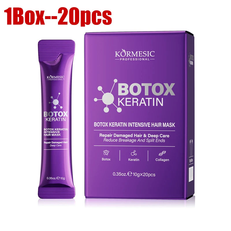 Masque Kératine Réparateur Instantané — Cheveux Abîmés & Frisottis