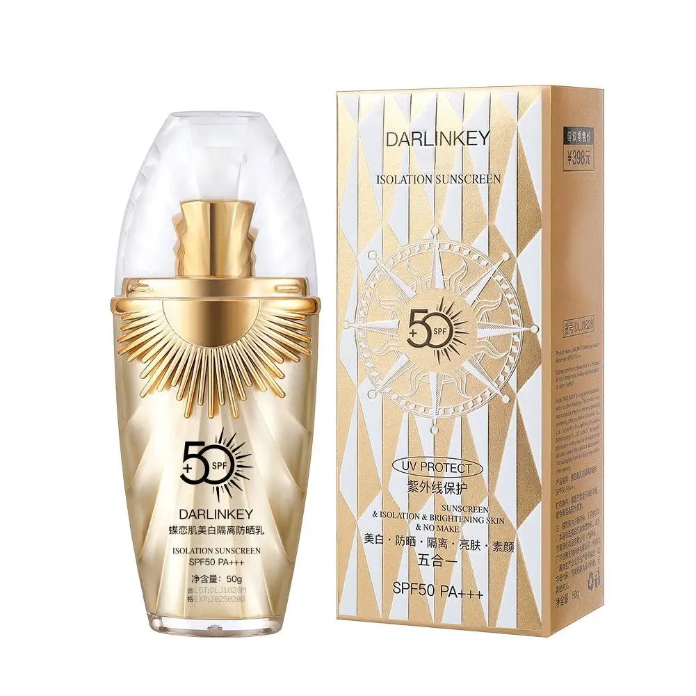 Crème Solaire Visage SPF 50+ 5 en 1 — Hydratante & Teintée