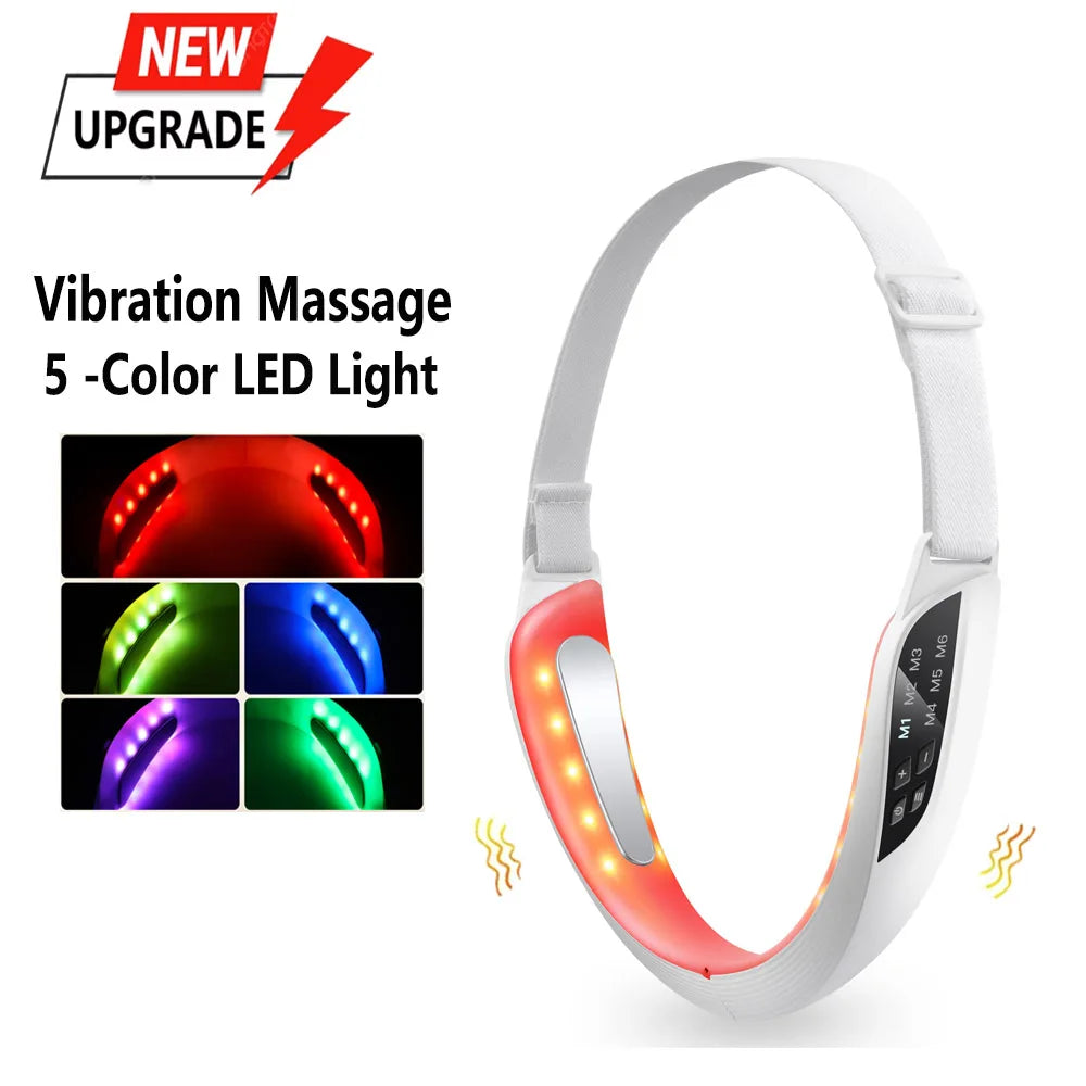 Appareil de Lifting Visage Électrique — 6 Modes, Anti Double-Menton