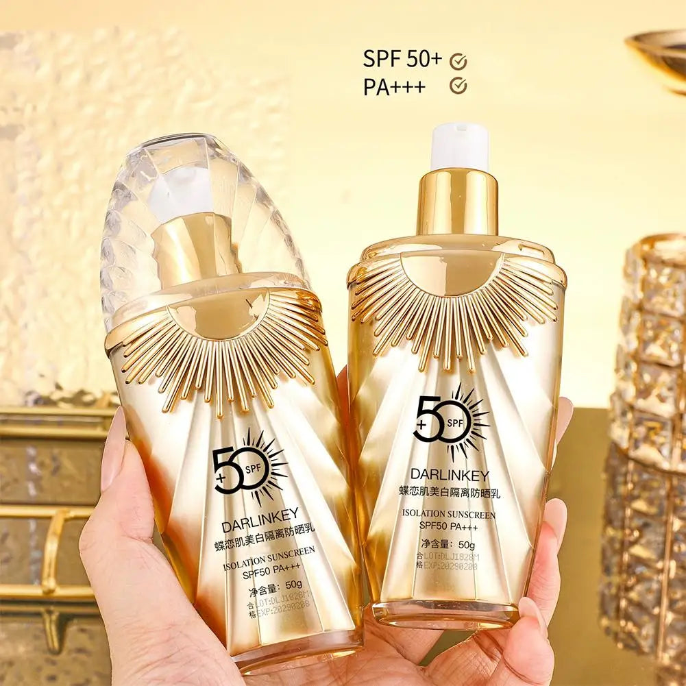 Crème Solaire Visage SPF 50+ 5 en 1 — Hydratante & Teintée